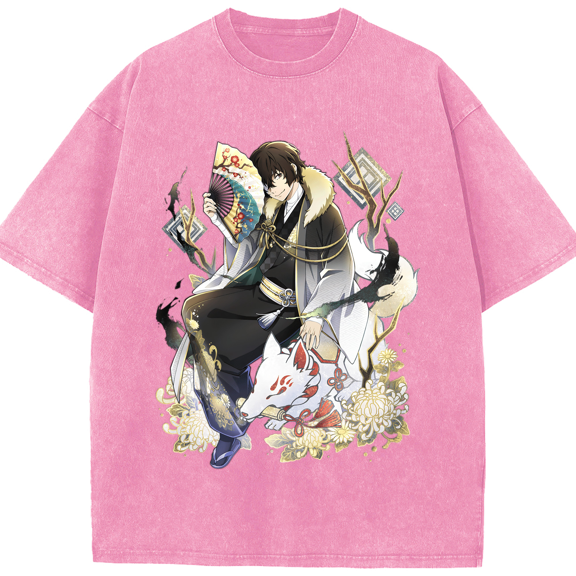 （画像用） 文豪ストレイドッグス Bungo Stray Dogs 綿100% ヴィンテージ風 半袖Tシャツ（フロントプリント）